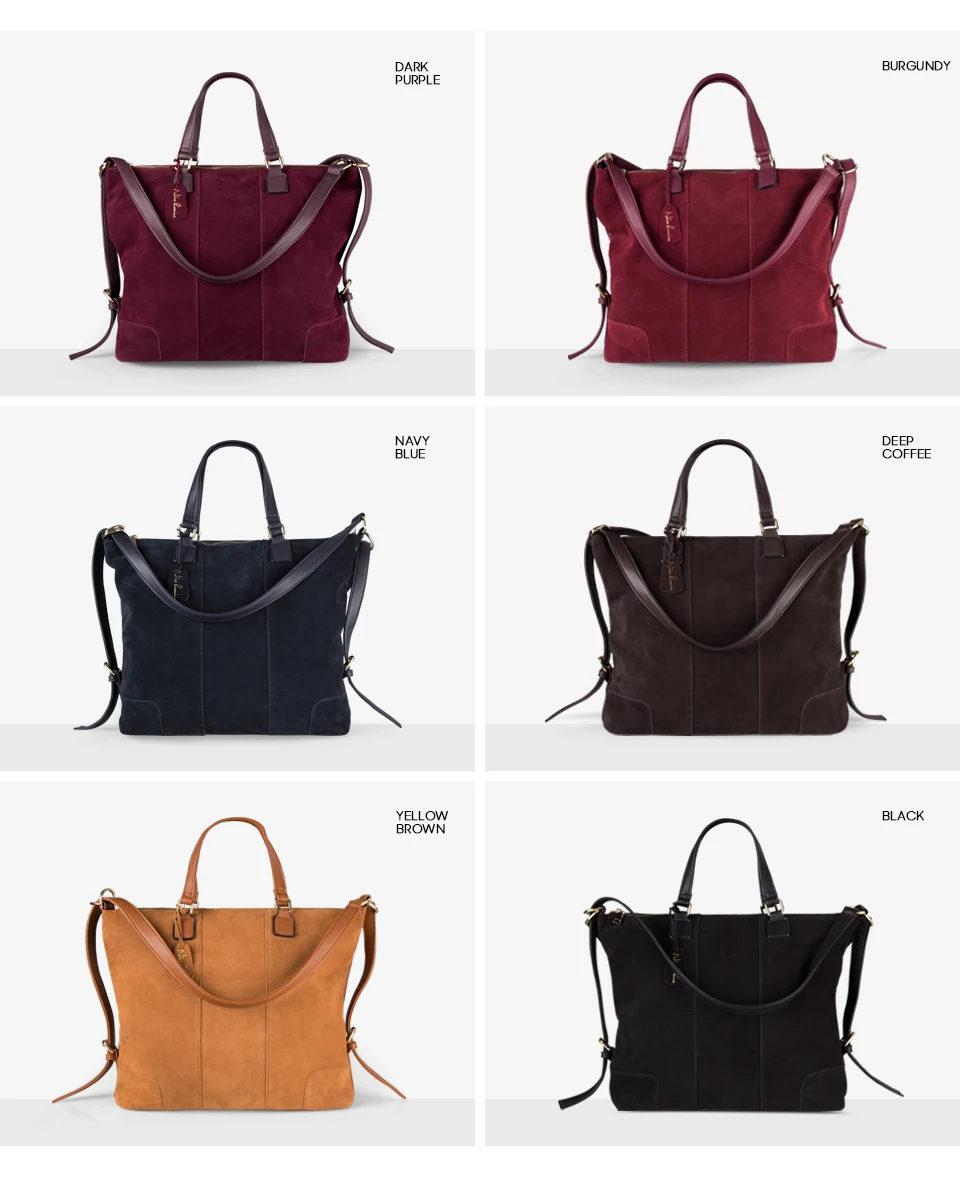Shoulder Bag Female Leisure Nubuck Casual Handbag Messenger Top-handle bags,Coffee,Russian Federation 